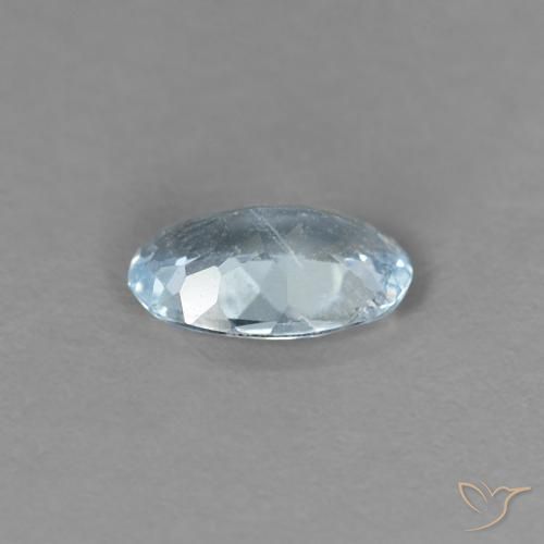 Aguamarina Azul claro natural de 0.30 ct, Ovalada, VS