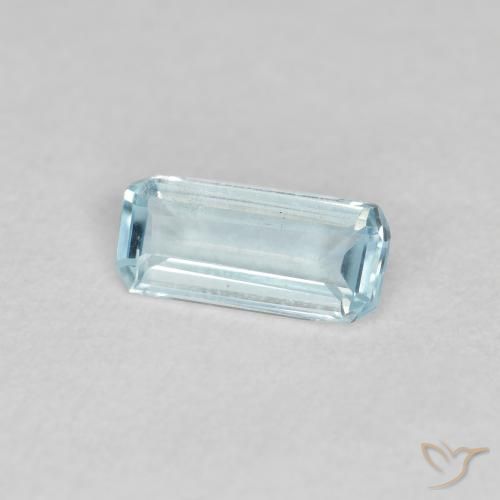 Aguamarina Azul claro natural de 0.33 ct, Corte Octágono / Esmeralda, VS