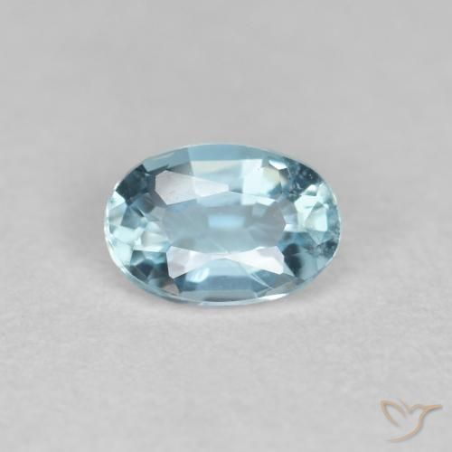 0.33ct Natural Azul Cielo Aguamarina, Ovalada, VS