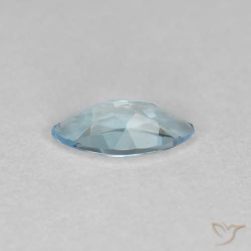 Aguamarina Azul Cielo natural de 0.24 ct, Marquesa, VS