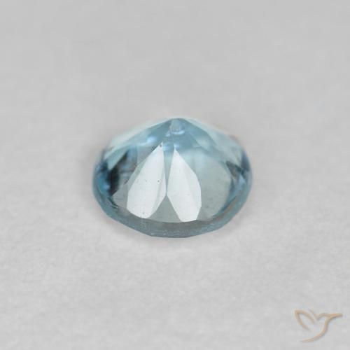 Aguamarina Azul claro natural de 0.25 ct, Redondo, VS