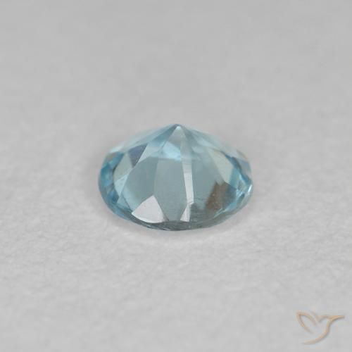 Aguamarina Azul claro natural de 0.24 ct, Redondo, VS