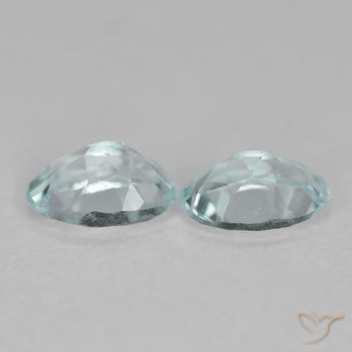 Gemas de Aguamarina Azul agua claro natural de 1.12 ct, Ovalada, VS
