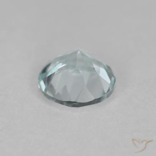 Aguamarina Azul cielo claro natural de 0.43 ct, Redondo, VVS-VS