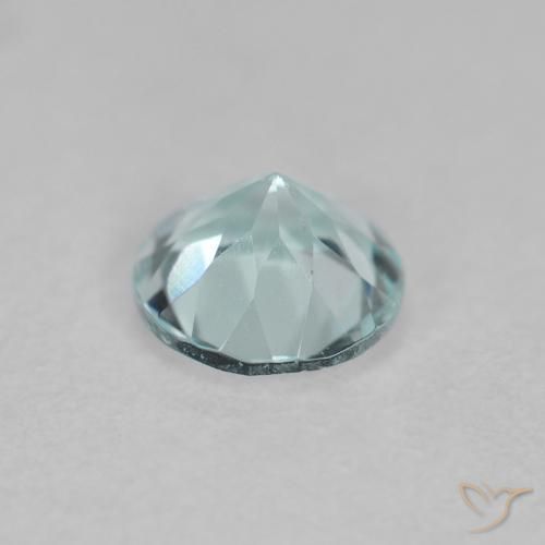 Aguamarina Azul claro natural de 0.41 ct, Redondo, VS