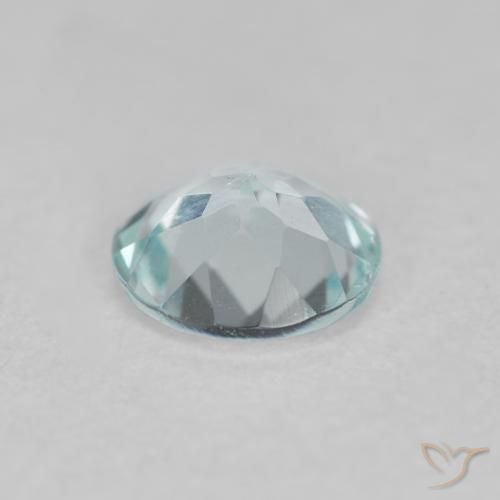 Aguamarina Azul agua claro natural de 0.36 ct, Redondo, VS