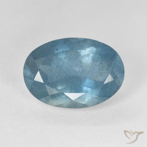 Aguamarina turquesa natural de 5,55 ct, corte óvalo, VS-SI