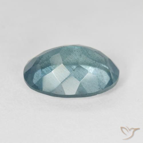 Aguamarina turquesa natural de 5,55 ct, corte óvalo, VS-SI