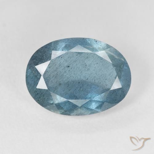5.15ct Natural Verde azulado claro Aguamarina, Ovalada, VS-SI