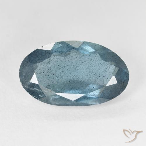 Aguamarina Verde azulado claro natural de 5.79 ct, Ovalada, VS-SI