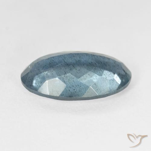 Aguamarina Verde azulado claro natural de 5.79 ct, Ovalada, VS-SI