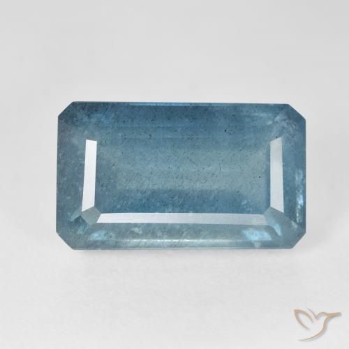 Aguamarina Azul claro natural de 13.52 ct, Corte Octágono / Esmeralda, VS-SI