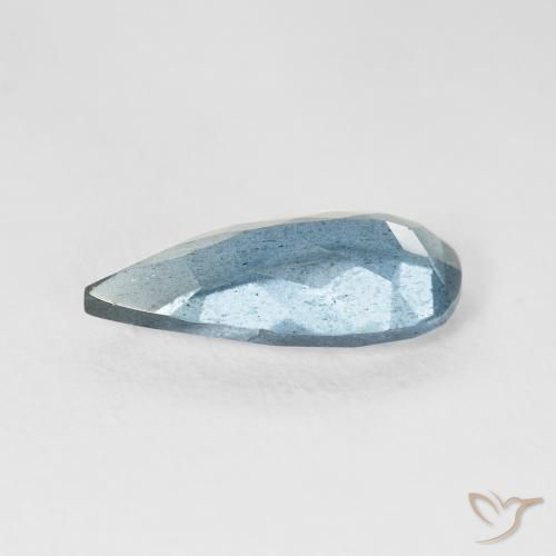 Aguamarina Azul agua claro natural de 2.35 ct, En forma de pera, VS-SI