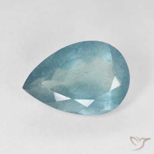 5.16ct Natural Azul claro Aguamarina, En forma de pera, VS-SI