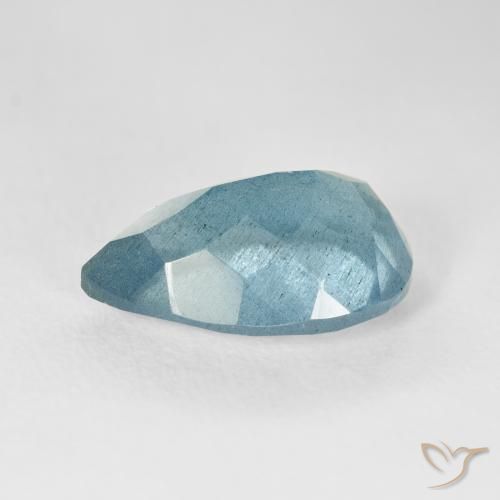 Aguamarina Azul claro natural de 5.16 ct, En forma de pera, VS-SI