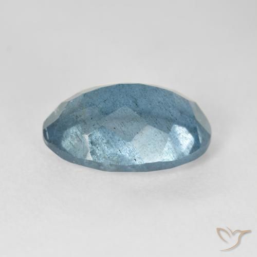Aguamarina Azul claro natural de 5.63 ct, Ovalada, VS-SI