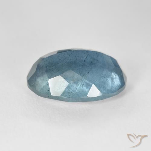 Aguamarina Azul claro natural de 9.08 ct, Ovalada, VS-SI