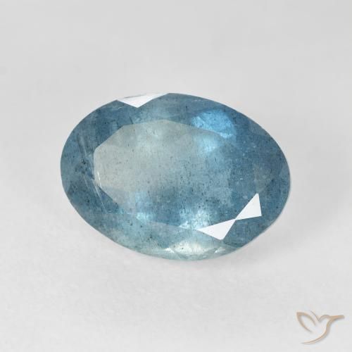 Aguamarina Azul claro natural de 5.28 ct, Ovalada, VS-SI