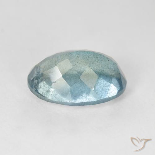Aguamarina Azul claro natural de 5.28 ct, Ovalada, VS-SI