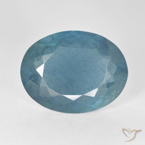 12.80ct Natural Azul verdoso Aguamarina, Ovalada, VS-SI