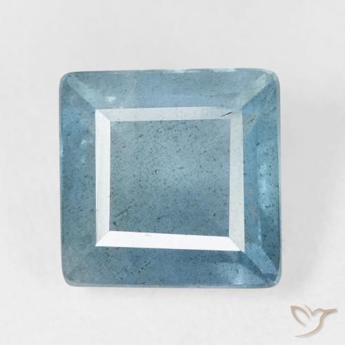4.81ct Natural Light Bluish Turquoise Aguamarina, Cuadrado, VS-SI
