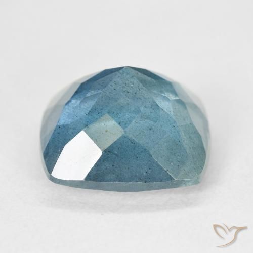 Aguamarina Verde azulado natural de 6.26 ct, Forma Cojín, VS-SI