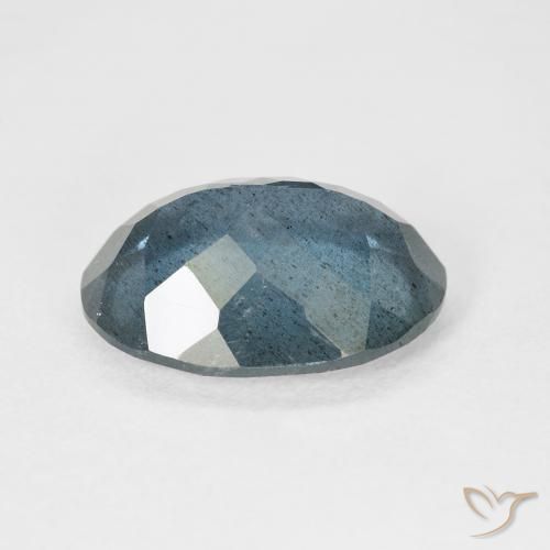 Aguamarina azul natural de 6,07 ct, corte óvalo, VS-SI