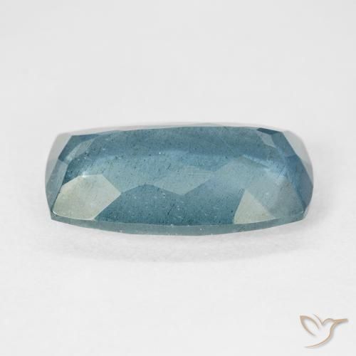 Aguamarina Light Bluish Turquoise natural de 8.71 ct, Forma Cojín, VS-SI