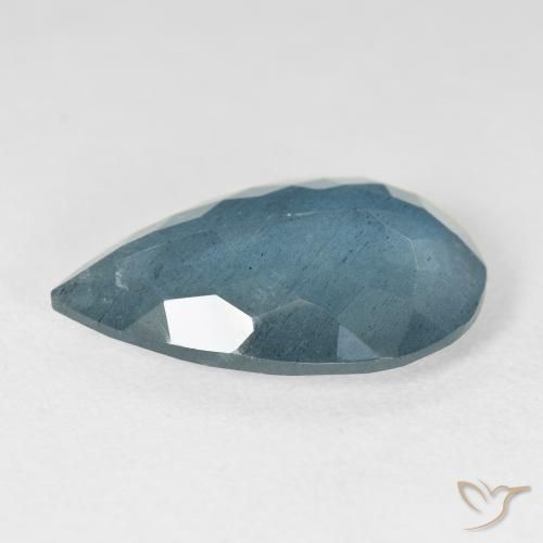 Aguamarina Verde azulado natural de 8.74 ct, En forma de pera, VS-SI