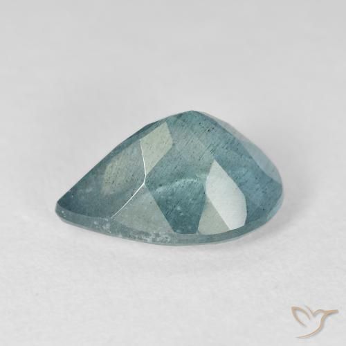 Aguamarina Azul verdoso natural de 4.01 ct, En forma de pera, VS-SI