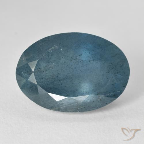Aguamarina azul natural de 14,32 ct, corte óvalo, VS-SI