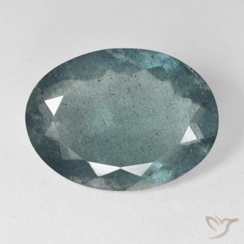 Aguamarina azul natural de 12,27 ct, corte óvalo, VS-SI