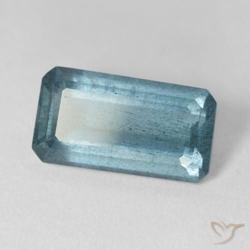 Aguamarina Azul agua natural de 6.79 ct, Corte Octágono / Esmeralda, VS-SI
