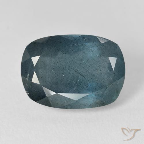 Aguamarina azul de 9,84 ct, cojín, VS-SI