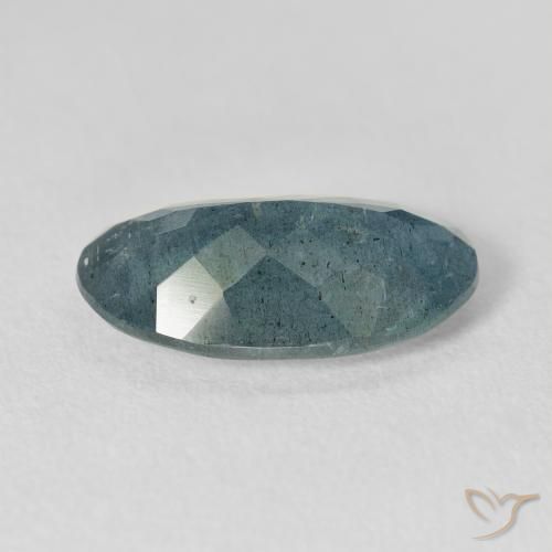 Aguamarina azul natural de 5,60 ct, corte óvalo, VS-SI