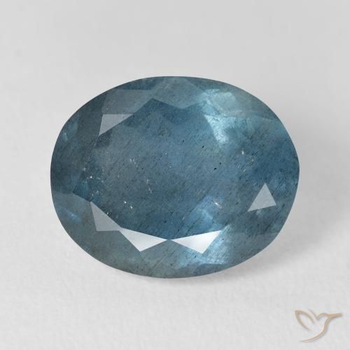 Aguamarina azul de 8,01 ct, ovalado, VS-SI