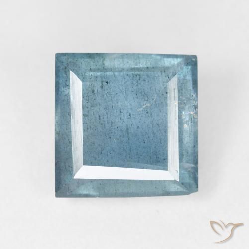 4.70ct Natural Azul claro Aguamarina, Cuadrado, VS-SI
