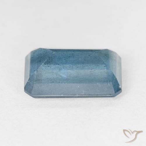 Aguamarina Azul medio natural de 6.20 ct, Corte Octágono / Esmeralda, VS-SI