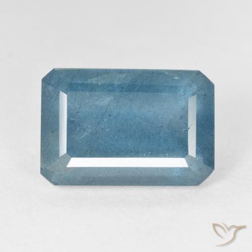 9.93ct Natural Azul plateado intenso Aguamarina, corte esmeralda, VS-SI