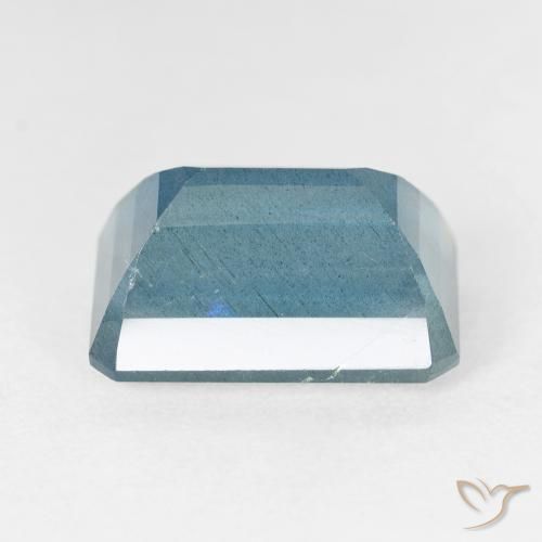 Aguamarina Azul plateado intenso natural de 9.93 ct, Corte Octágono / Esmeralda, VS-SI