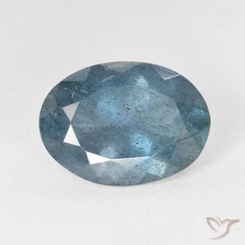 Aguamarina azul natural de 5,08 ct, corte óvalo, VS-SI