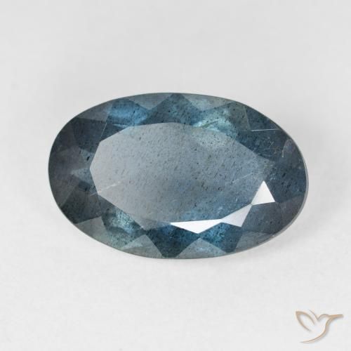 Aguamarina azul natural de 7,33 ct, corte óvalo, VS-SI