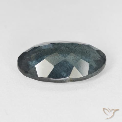 Aguamarina azul natural de 7,33 ct, corte óvalo, VS-SI