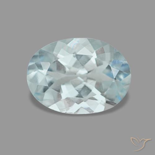Aguamarina turquesa de 1,05 ct, ovalado, VVS