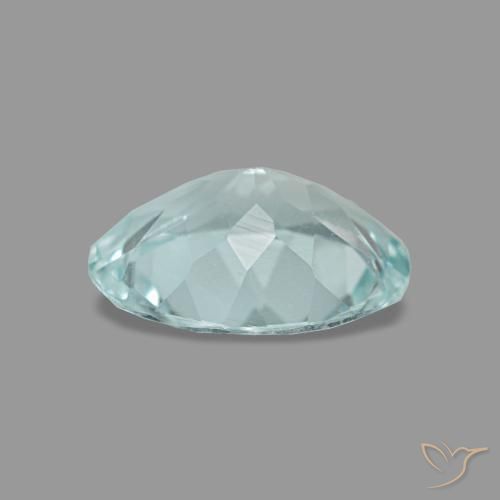 Aguamarina turquesa natural de 0,93 ct, corte óvalo, VVS