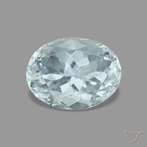 Aguamarina turquesa de 1,24 ct, ovalado, VVS