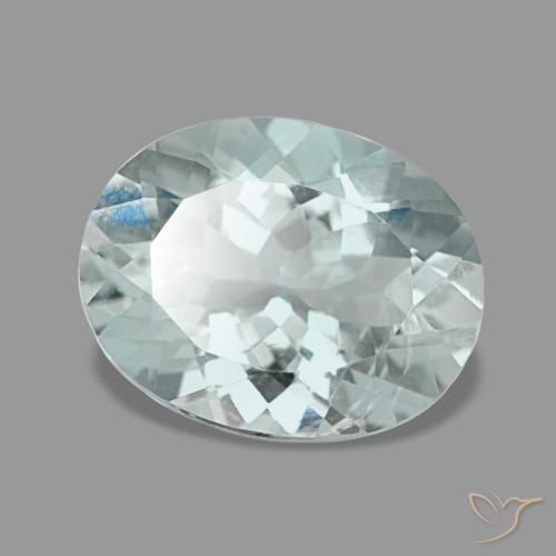 Aguamarina turquesa natural de 2,23 ct, corte óvalo, VVS