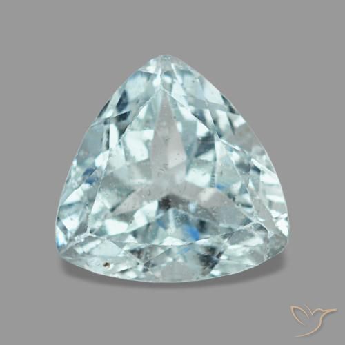 Aguamarina azul de 1,15 ct, trillón, VS