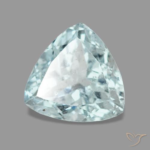 Aguamarina azul natural de 1,15 ct, trillón, VS
