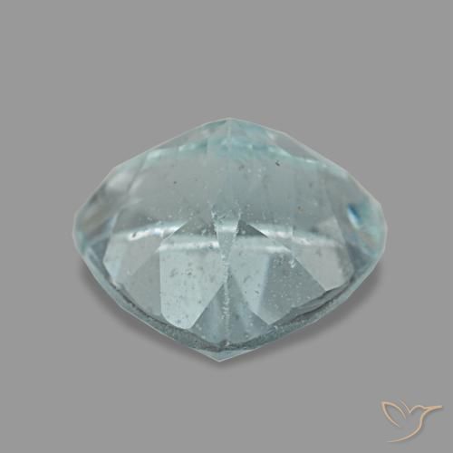 Aguamarina azul natural de 1,15 ct, trillón, VS